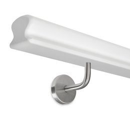 Picture: Handrail set white omega 45x80mm with holders...