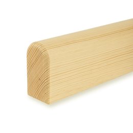 Picture: handrail pine square 45x80mm, ends rounded