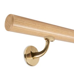 Picture: Handrail set ash with brass holders
