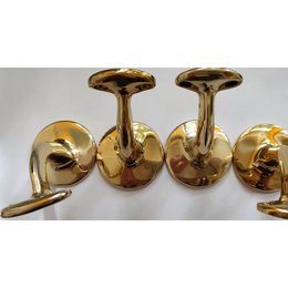 Picture: Handrail holder brass round support with hanger...