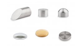 End cap stainless steel/brass