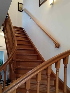 Handlauf Roteiche 55x50mm