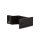 Picture: Handrail holder black matt round pad with cap nut (horizontal)