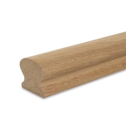 Picture: handrail oak raw - omega 55x50mm, ends cutted