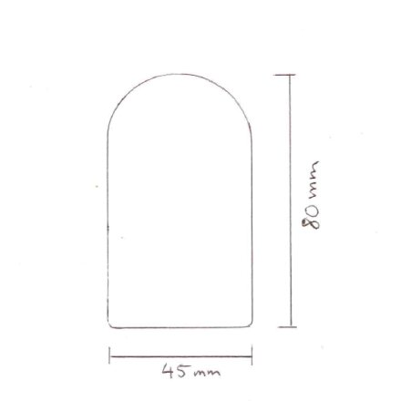 Auenhandlauf Kiefer - 45x80mm (Vierkant gerundet)