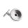 Picture: Handrail holder silver round support with hanger bolt (horizontal)