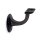Picture: Handrail holder black matt straight support with screw hole