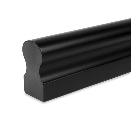 Picture: handrail black omega 45x80mm, ends cutted