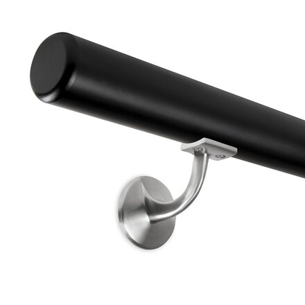 Picture: Handrail black and holder with hanger bolt