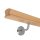 Picture: Handrail beech omega 55x50mm, holder no. 1 to screw in