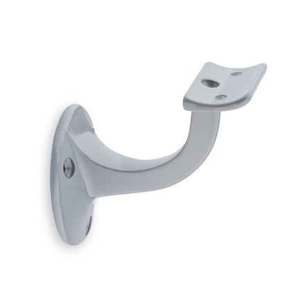 Picture: Handrail holder grey round support with screw hole