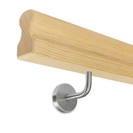 Picture: Handrail set pine omega 45x80mm with holders for...