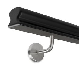 Picture: Handrail black omega 55x50mm with holders for...