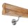 Picture: Handrail set oak omega 45x80mm with holders with hanger bolt