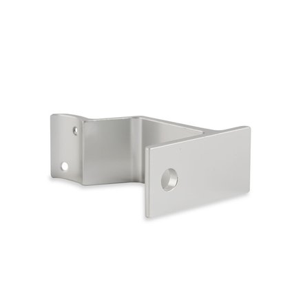 Picture: Handrail holder silver round support with cap nut (horizontal)