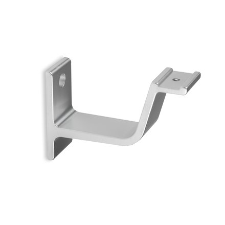 Picture: Handrail holder silver straight support curved with cap nut