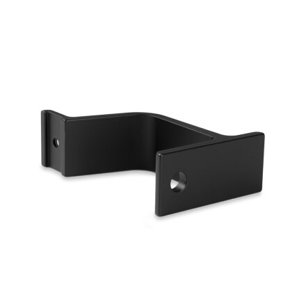 Handrail bracket black straight support curved with cap nut