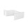 Handrail bracket white round support curved with cap nut