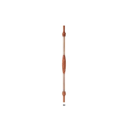 Railing rod wood/stainless steel