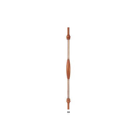 Railing rod wood/stainless steel