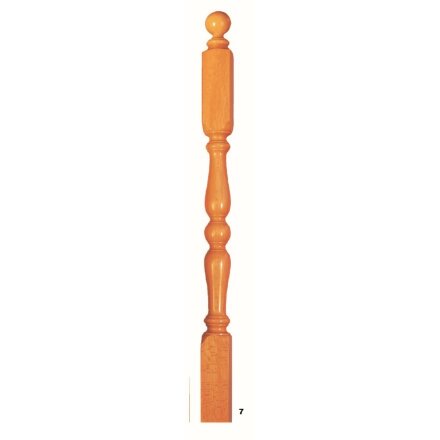 Railing posts wood profiled