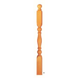 Railing posts wood profiled