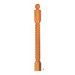Railing posts wood profiled