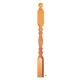 Railing posts wood profiled