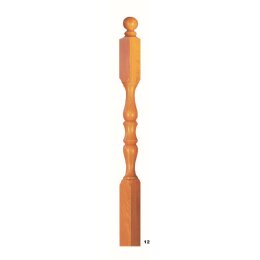 Railing posts wood profiled