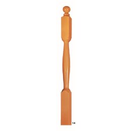 Railing posts wood profiled