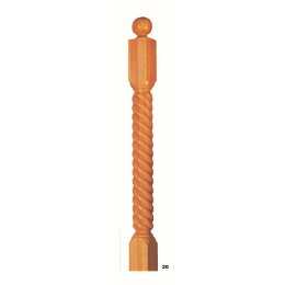 Railing posts wood profiled
