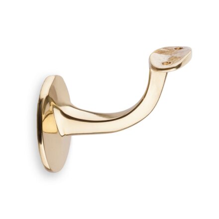 Picture: Handrail holder brass round support with hanger bolt