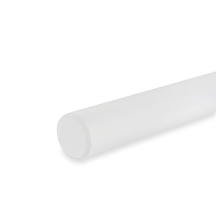 Picture: Handrail white round, ends bevelled