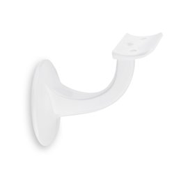 Picture: Handrail holder white glossy round support with...