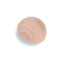 Picture: Handrail end hemisphere with spigot in beech raw