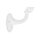 Picture: Handrail holder white glossy straight pad with screw hole