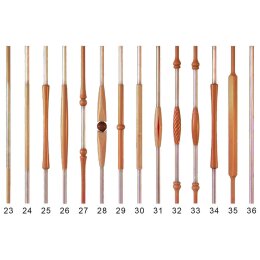 Picture: Railing rods wood/stainless steel