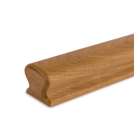 Picture: handrail oak omega 55x50mm, ends rounded