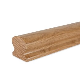 Picture: handrail oak omega 55x50mm with handrail snail