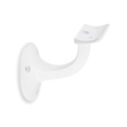 Picture: Handrail holder white matt round pad with screw hole