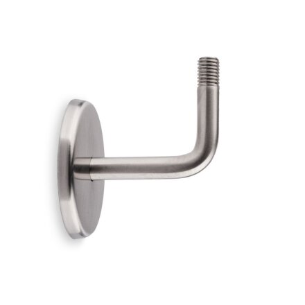 Handrail Set White with stainless steel brackets