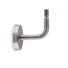 Handrail set white with end caps straight + brackets