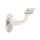 Handrail set white with end caps straight + brackets