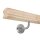 Bild: Handlauf Ahorn Omega 55x50mm, mit Haltern zum Einschrauben, Halter 1