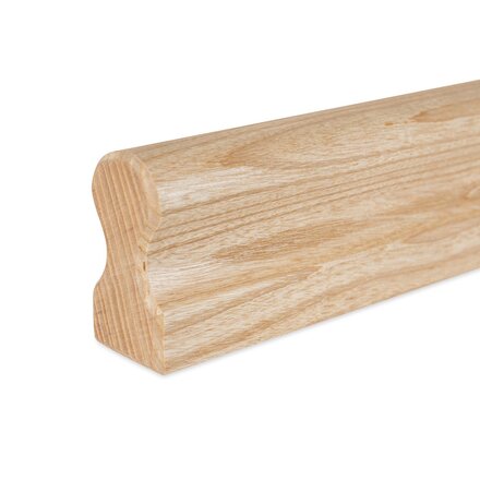 Picture: handrail ash omega 45x80mm, ends bevelled