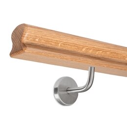 Picture: Handrail set red oak omega 55x50mm with holders...
