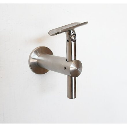 Picture: Handrail holder stainless steel round support, movable