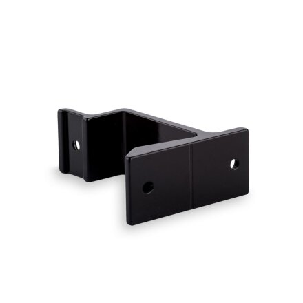 Handlaufhalter schwarz gerade Auflage flach