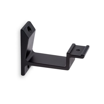Picture: Handrail holder black matt straight support flat