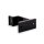 Handrail bracket black straight support flat